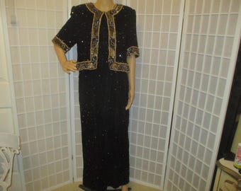 Carina by Barry Lee formele jurk met korte mouwen en kralen/lovertjes