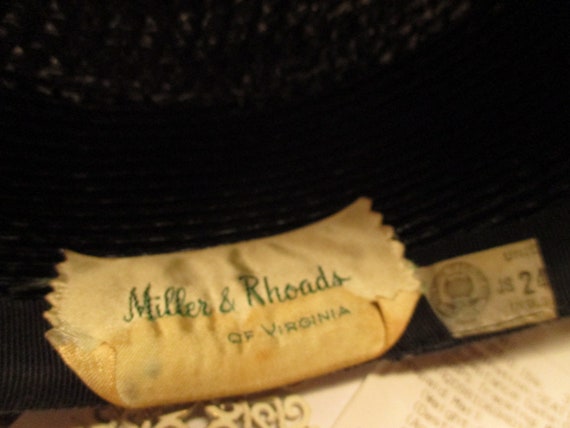 Miller & Rhoads woven pill box hat - image 4