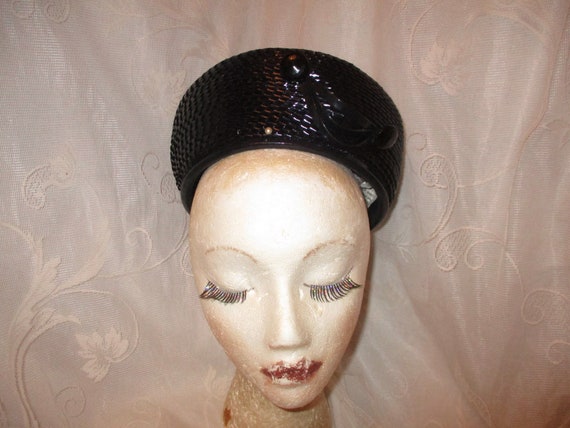 Miller & Rhoads woven pill box hat - image 7