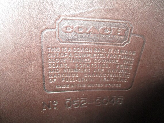 vintage Coach 9046 cowhide leather briefcase - image 7