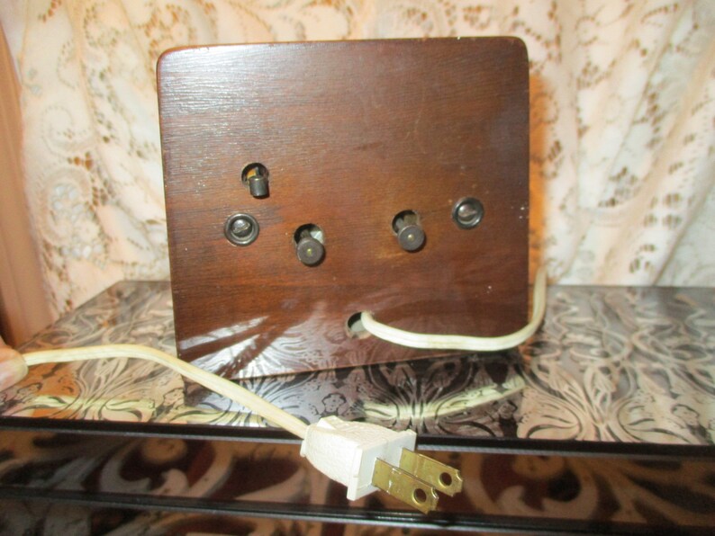 General Electric Art Deco Wood Case Electric Alarm Clock Etsy