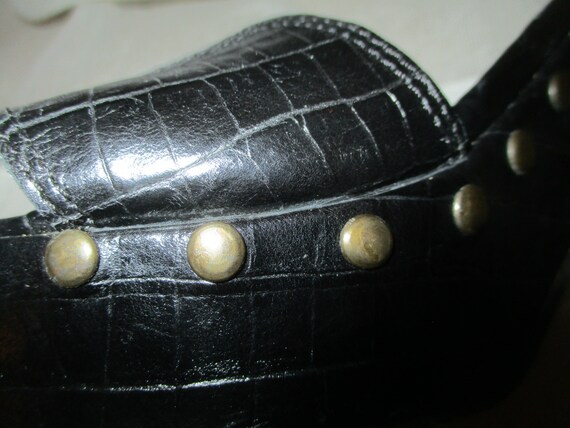 Donald J Pliner studded croc embossed leather pla… - image 10