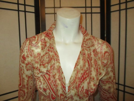 Express silk ruffled blouse - image 2