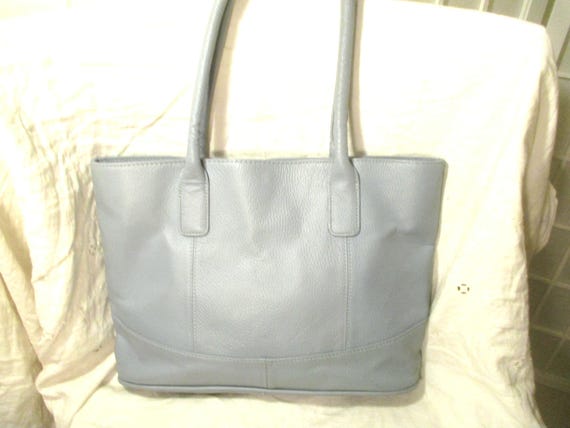Ameri Leather pebbled leather tote bag - image 1