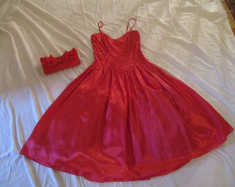 jessica mcclintock gunne sax red dress Jessica McClintock Gunne Sax Candy Apple Red Rhinestone Accent Pin-Up Rockabilly Dress