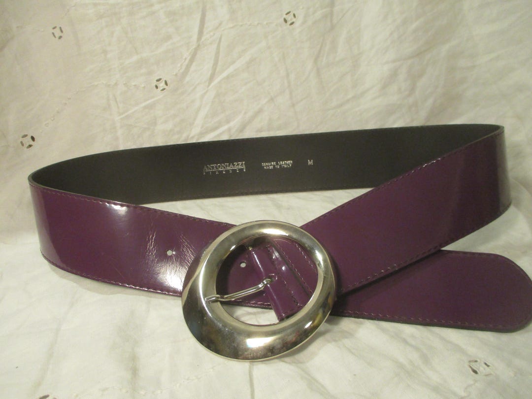 Antoniazzi Firenze Vintage Wide Patent Leather Belt - Etsy display picture 1