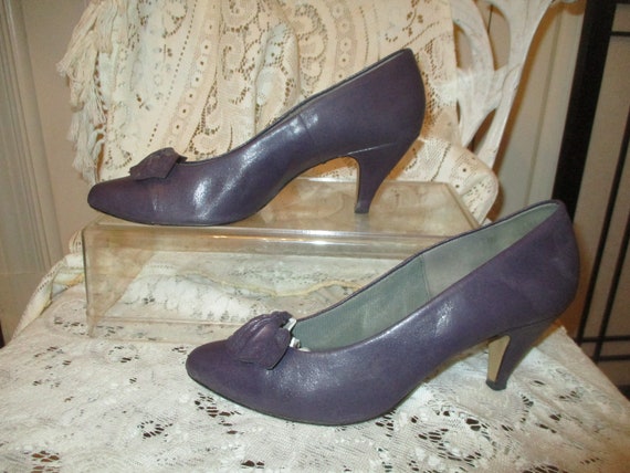 connie faux leather purple pumps 7 - image 2