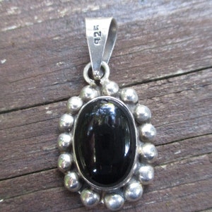 Taxco sterling & onyx pendant