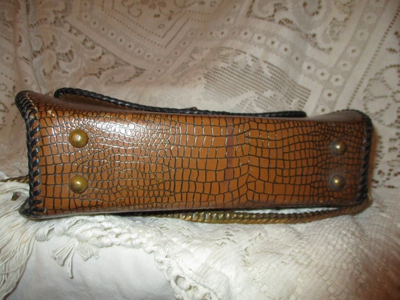 reptile embossed shoulder bag - image 7