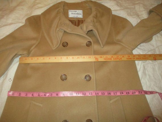 George Simonton wool/cashmere double breasted coat - image 19