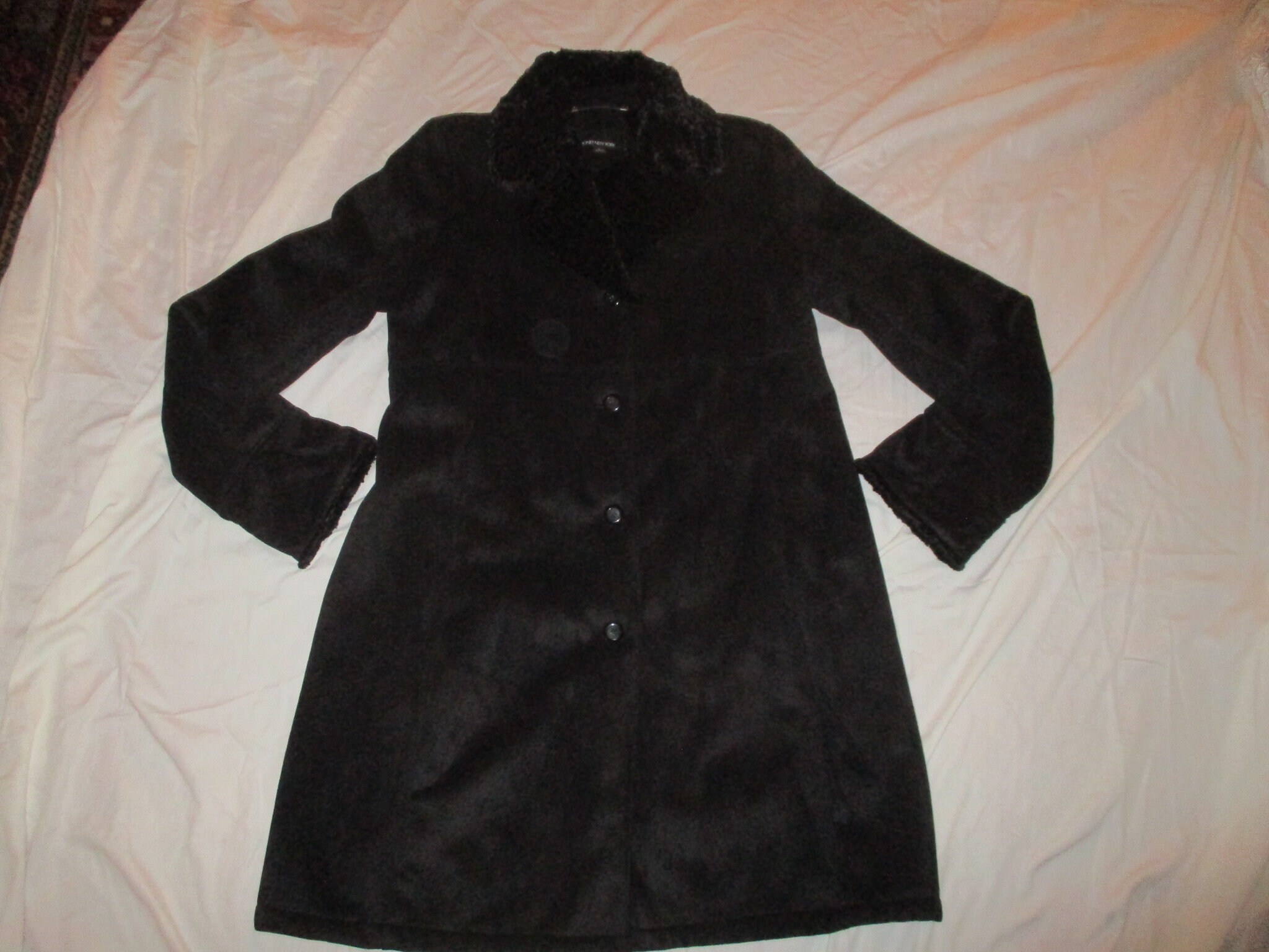 Jones New York Faux Suede & Shearling Coat - Etsy display picture 1