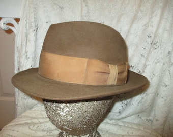Vintage 1950s Knox Snap Brim Fedora Hat Size 7 1/8 - Etsy