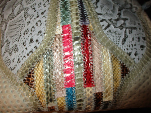 Bags by Jane patchwork leather drawstring shoulde… - image 9