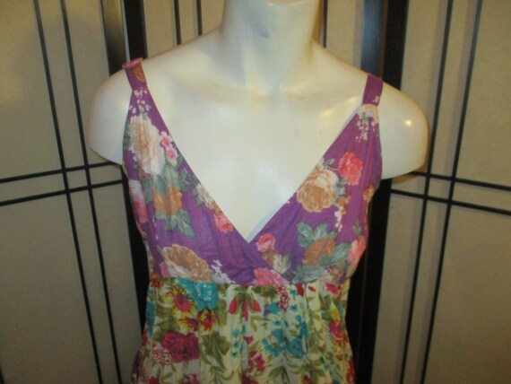 boho tiered cotton patchwork sundress - image 2