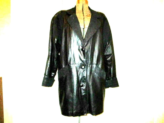 Vintage D.A.N.Y. Direct Action leather coat