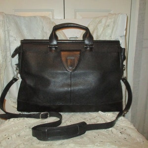 Porte-documents en cuir grainé Hartmann by Lombardo, sac bandoulière