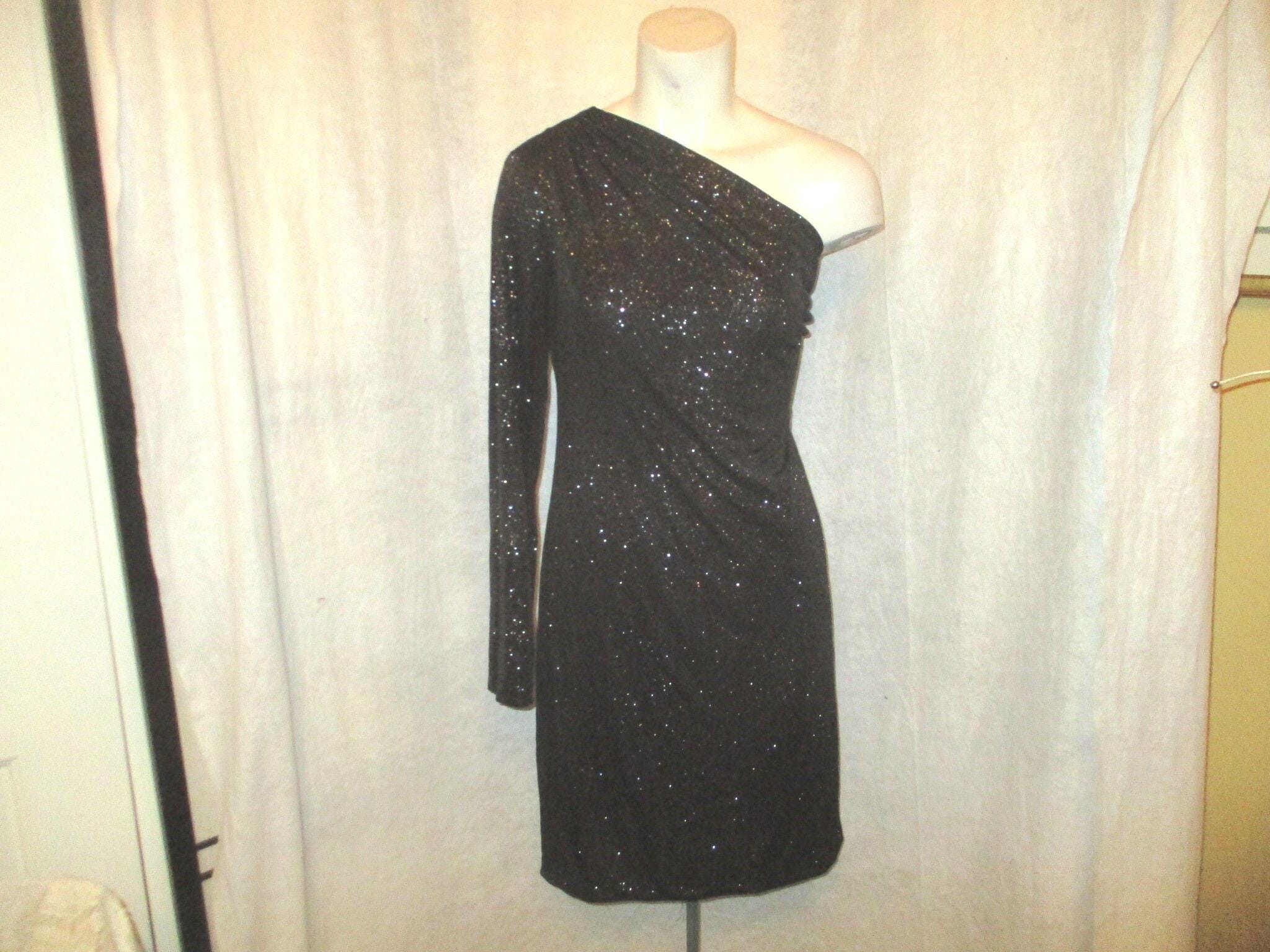 allen b dresses one shoulder Allen B one shoulder , bright multi color print fitted dress size large