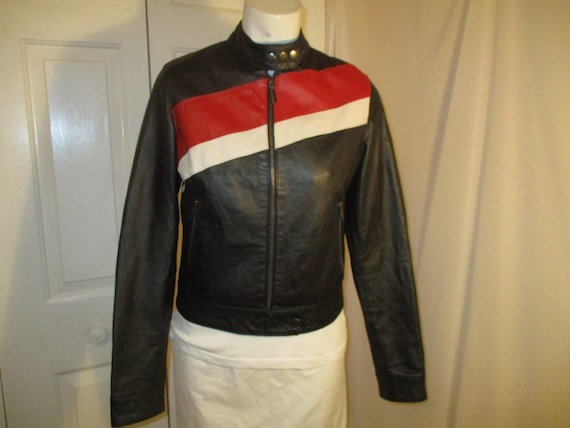 FJ leather moto jacket