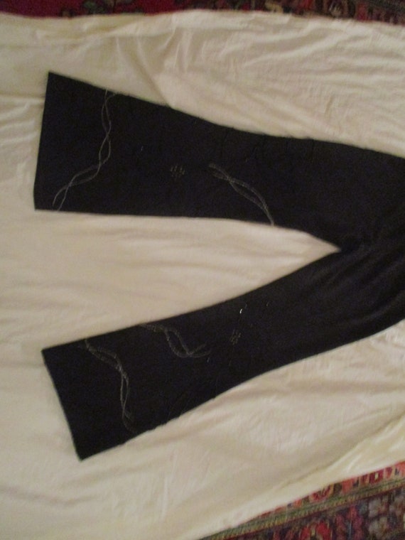 Cache' beaded boot cut stretch pants - image 9