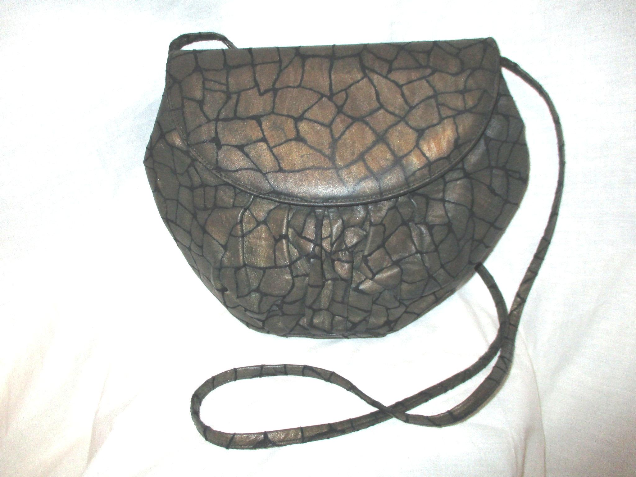 Sac à Main Vintage Stuart Weitzman En Cuir Grainé Marron - Taille Small, Bandoulière, Excellent état