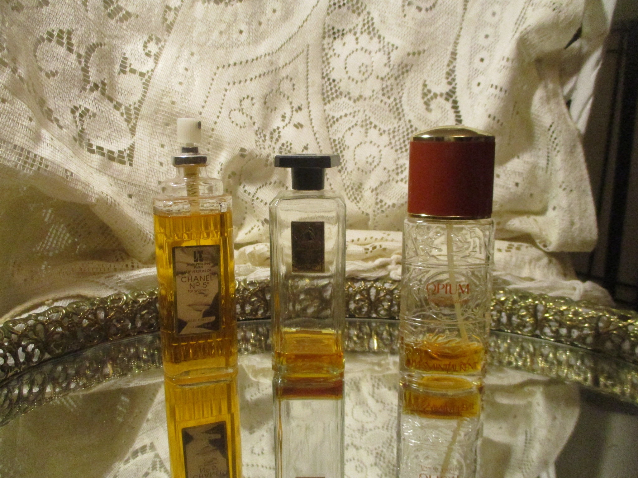 Fragrance Sampler Lot of 3-YSL Opium/lanvin Arpege/ Jean -  Israel