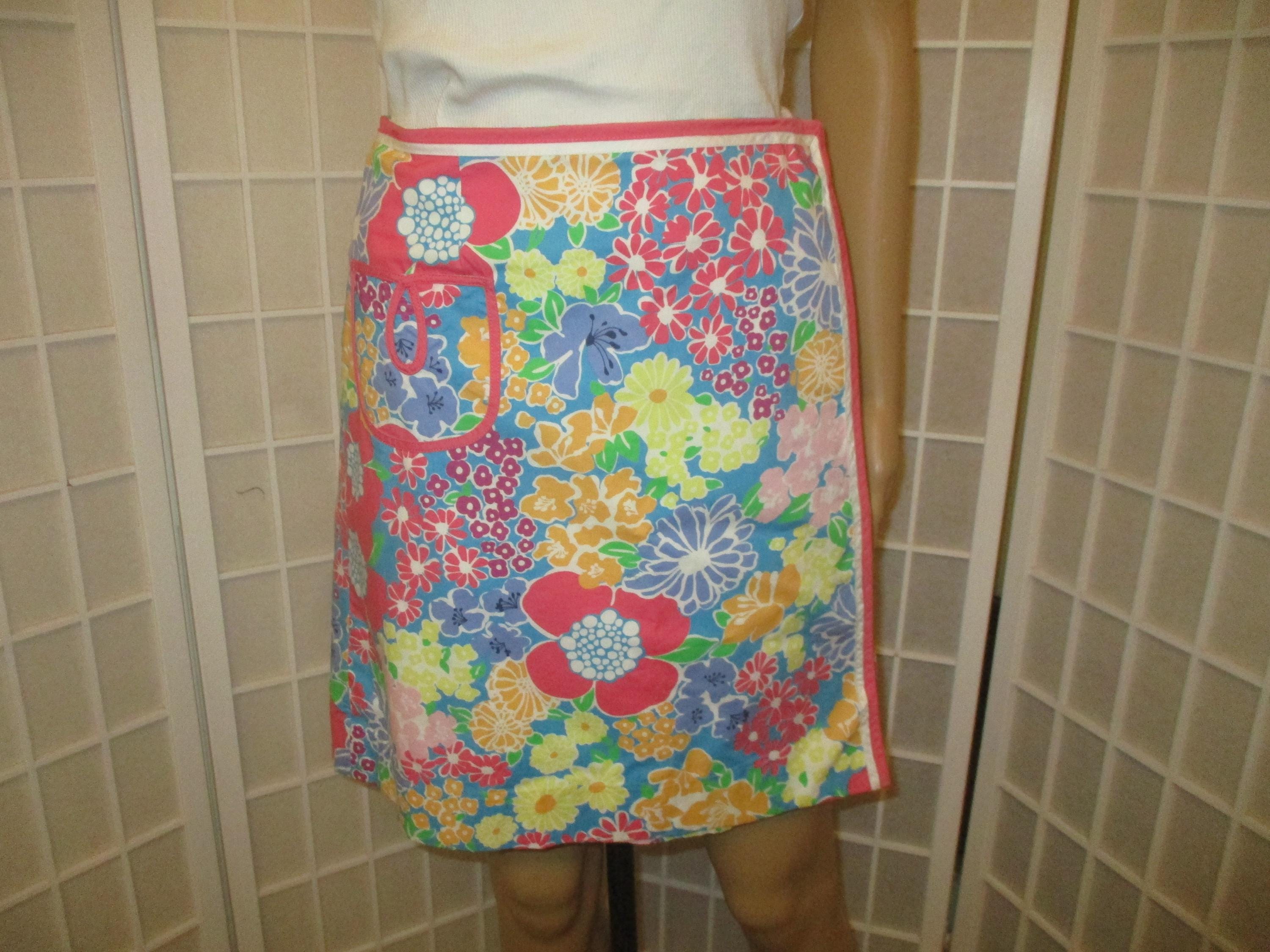 Lilly Pulitzer Vintage Wrap Mini Skirt - Etsy