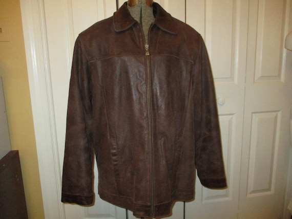 M. Julian Wilson's leather distressed jacket