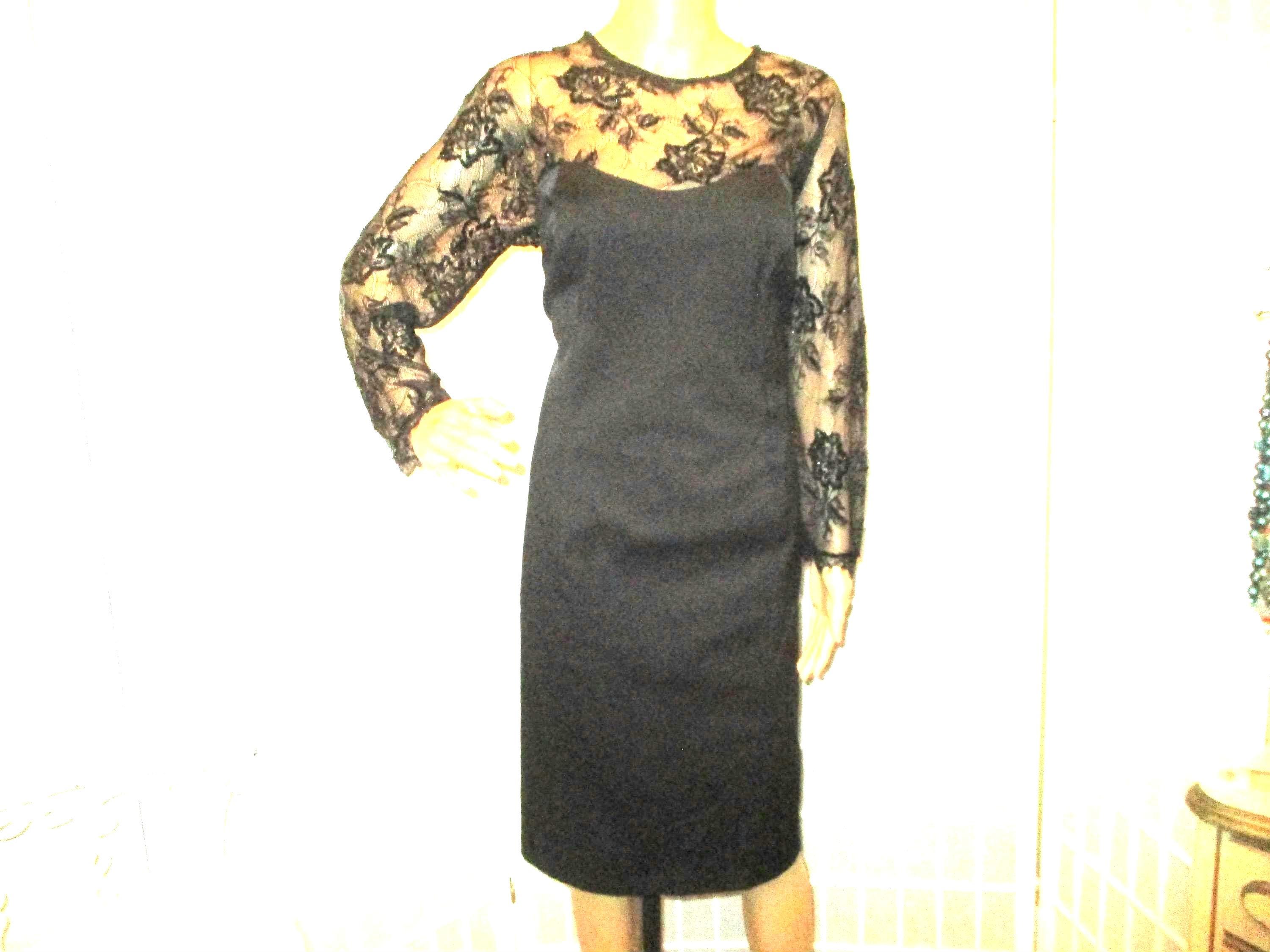 Tadashi Shoji Vintage Stretchy Sequined Lace Trim Cocktail Dress - Etsy Tadashi Shoji Vintage Stretchy Sequined Lace Trim Cocktail Dress - Etsy