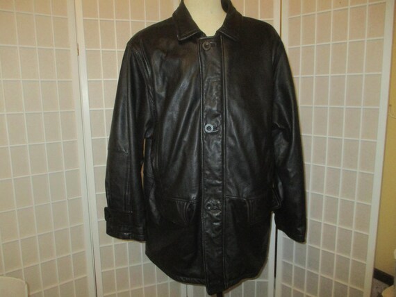Roundtree and Yorke Leather Jacket Etsy