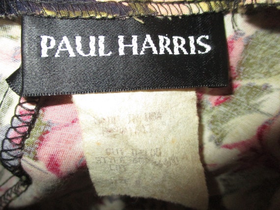 Paul Harris floral print button down dress - image 6