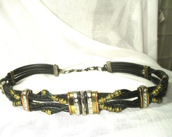 Katherine Alliston Designs Vintage Wide Suede Belt With Faux  display picture 3