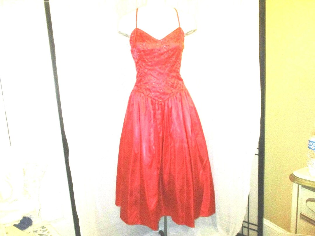 Vintage Gunne Sax by Jessica Mcclintock Red Size 6 - Etsy