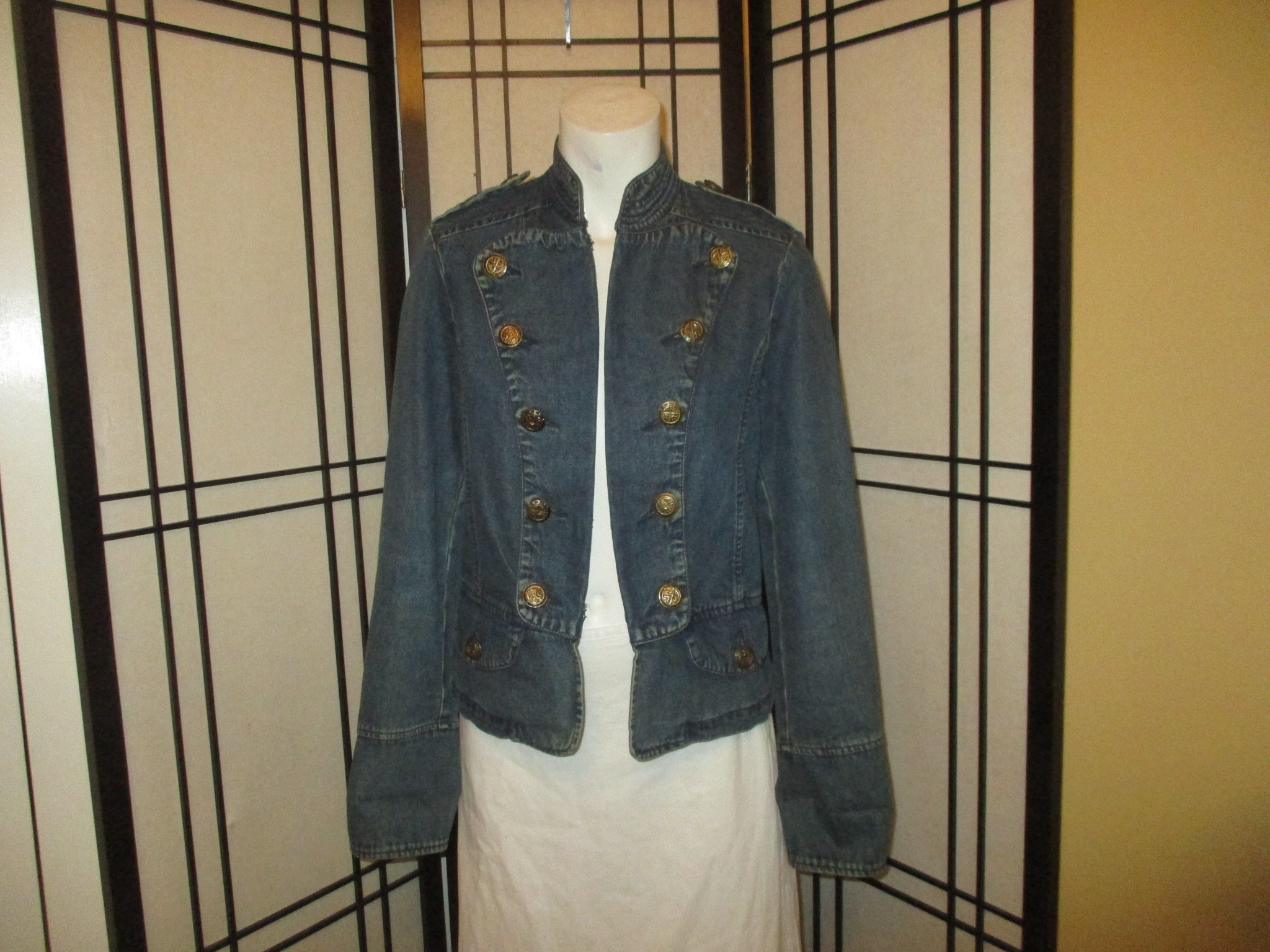 ○S'YTE 2018AW 8oz Denim Military Jacket | pearlescorts.com
