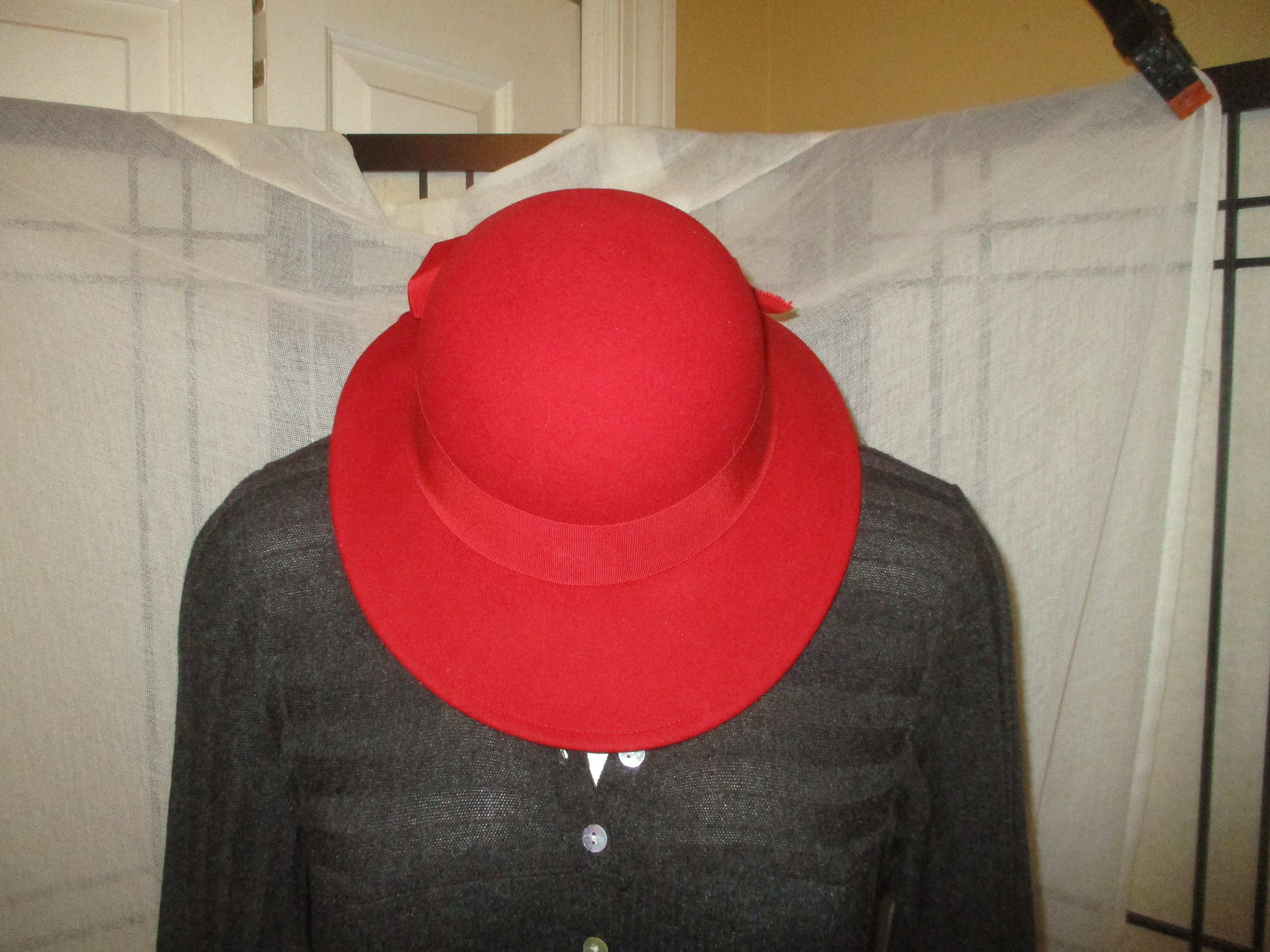 Lancaster Red Wool Fedora, Vintage NS Lancaster Red Wool Felt Hat - Etsy main image 2