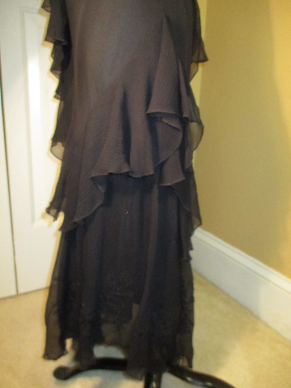 Cami International ruffled silk crepe skirt Gem