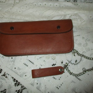 Cartera de cuero estilo camionero/motociclista/con cadena Buxton