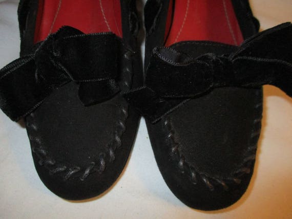 Vintage Coach suede velvet trim pumps size 7 - image 5