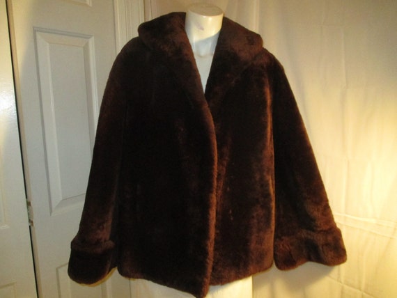 1940's mouton fur coat