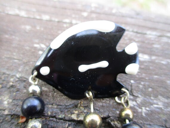 Tropical fish dangle earrings - image 3