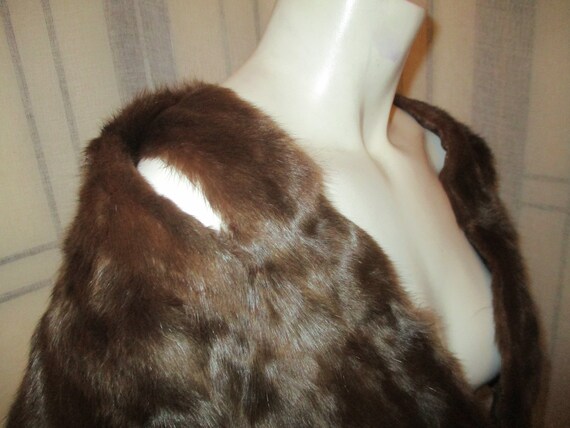 vintage dyed squirrel fur stole - image 7