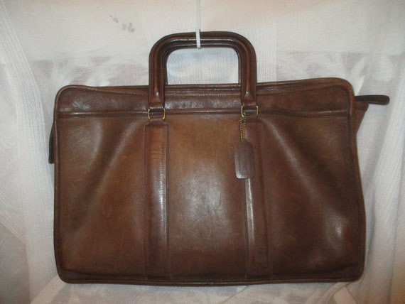 vintage Coach 9046 cowhide leather briefcase - image 1