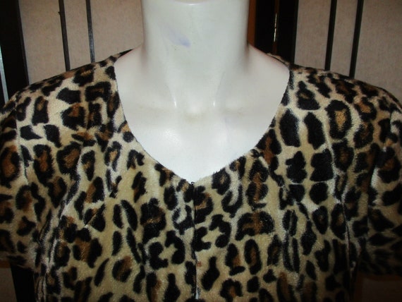 I.N. Studio faux leopard fur bolero jacket - image 2