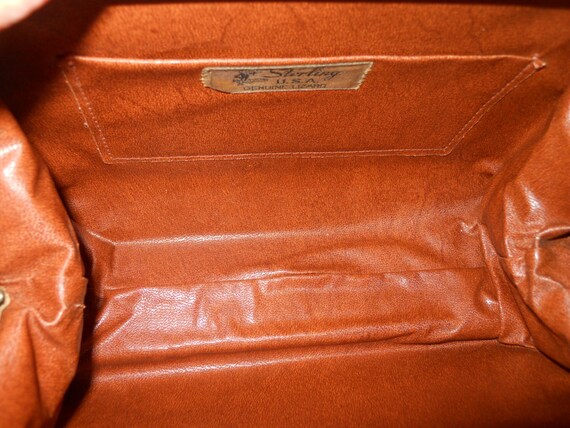 Vintage Sterling lizard skin satchel - image 3