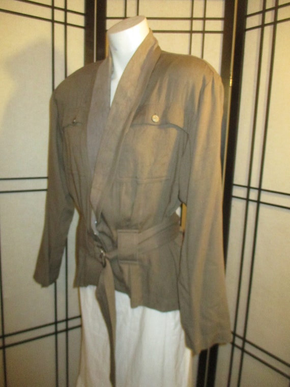 Metropole belted safari style jacket - image 3