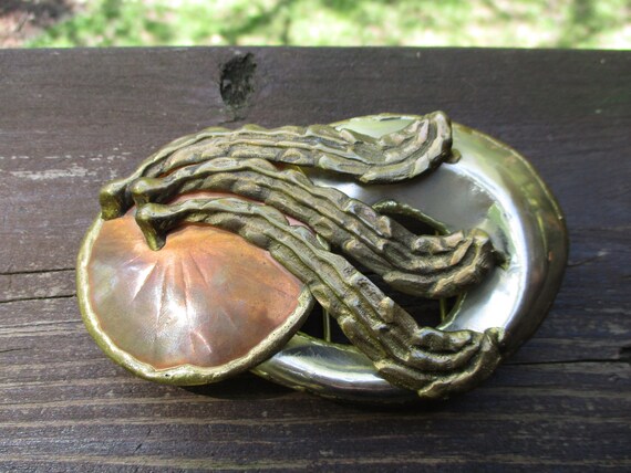copper, brass & nickle belt buckle