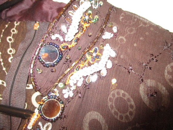 beaded silk Indian tunic - image 6