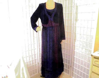 Carole Little long sleeve maxi dress