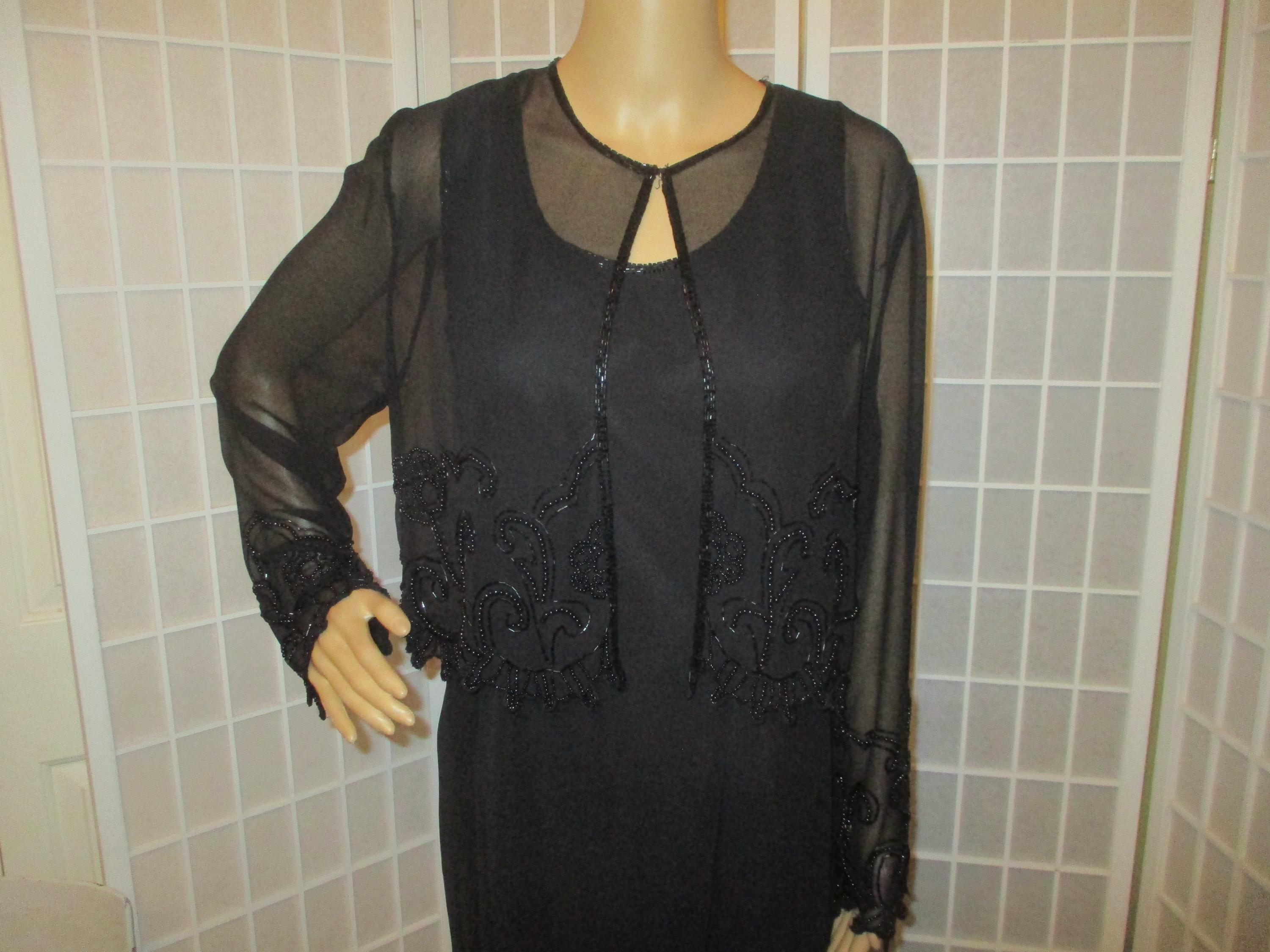 j kara beaded jacket dress J Kara Women's Beaded Jacket Special Occasion Dress, Gray/Gun, 20: Buy Online at Best Price in UAE