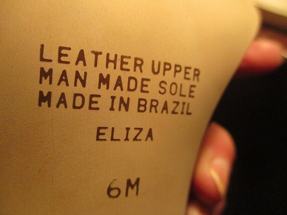 Vintage Maripe "Eliza" burgundy leather chunky he… - image 9