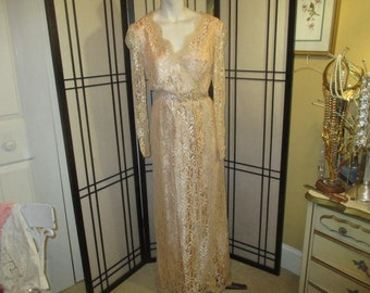 Alicia sheer lace formal maxi dress